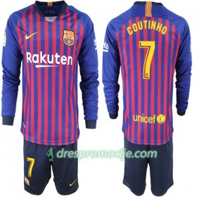 FC Barcelona Dres Coutinho 7 Dječji Domaći 2018/19 Dugim Rukavima